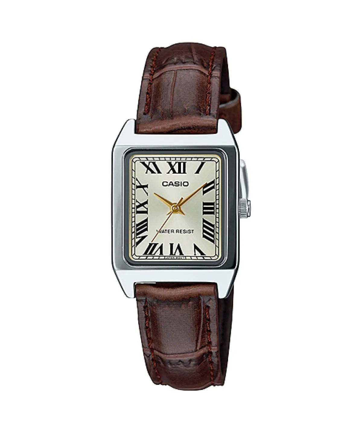 Orologio Casio donna Analogico rettangolare con cinturino in pelle