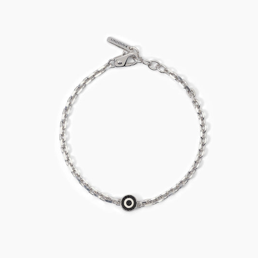 Bracciale Mabina uomo in argento con catena BENIAMINO