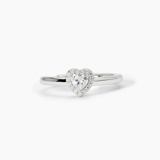 Anello donna Mabina in argento con zirconi bianchi