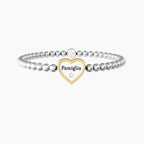 Bracciale Kidult donna elastico famiglia con ciondolo cuore  CUORE | FAMIGLIA