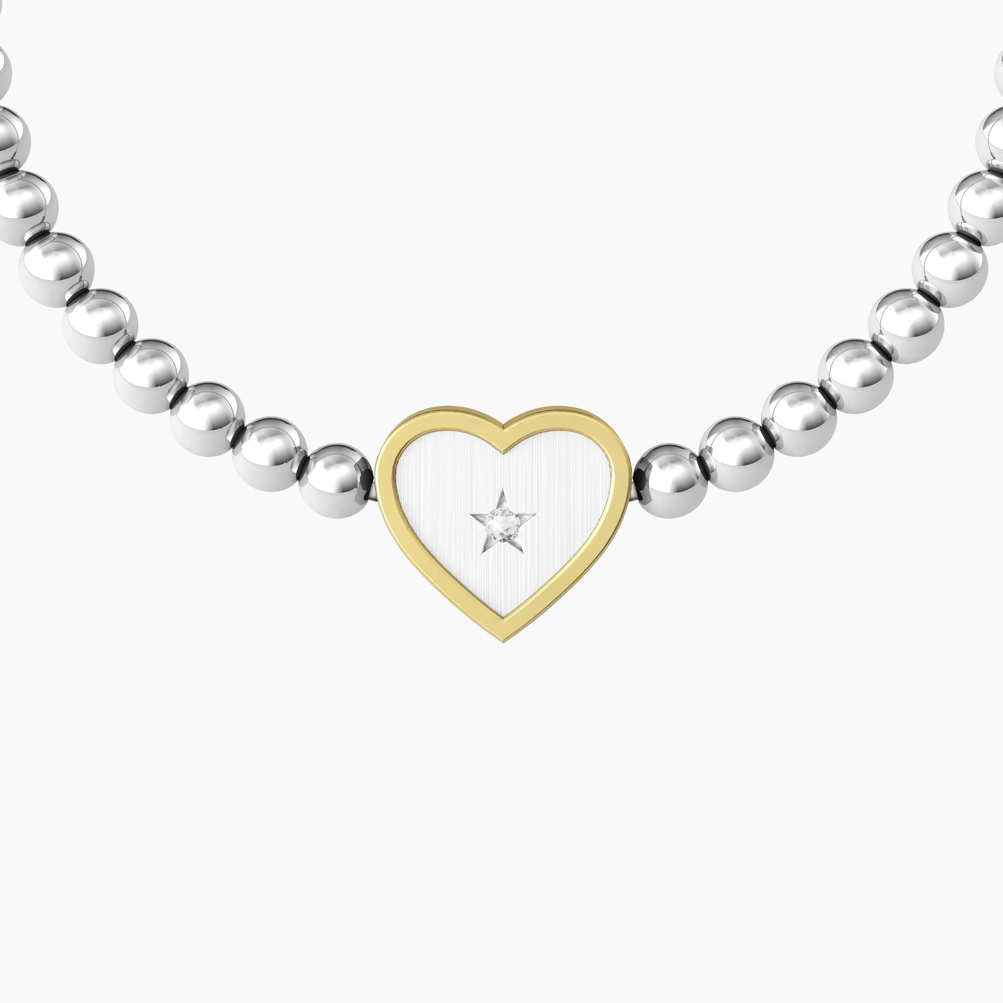 Bracciale Kidult donna elastico famiglia con ciondolo cuore  CUORE | FAMIGLIA