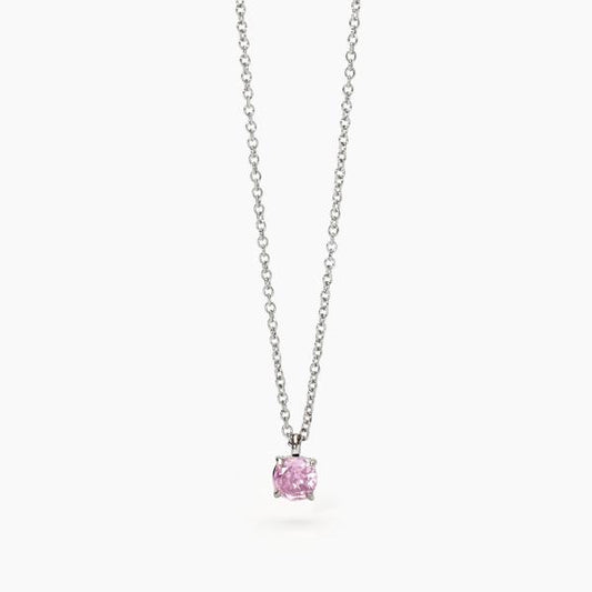 Collana 2Jewels donna con punto luce rosa