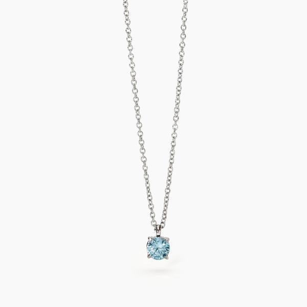 Collana 2Jewels donna con punto luce azzurro