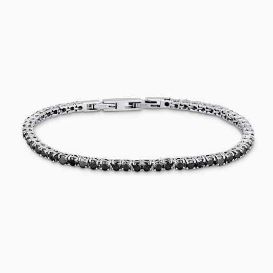 Bracciale uomo 2Jewels Tennis nero