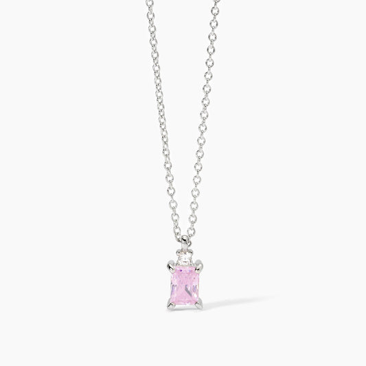 Collana  Mabina con zircone Rosa