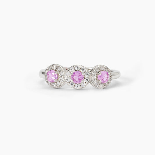 Anello donna Mabina in argento con tormaline sintetiche