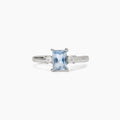 Anello donna Mabina in argento con acquamarina sintetica