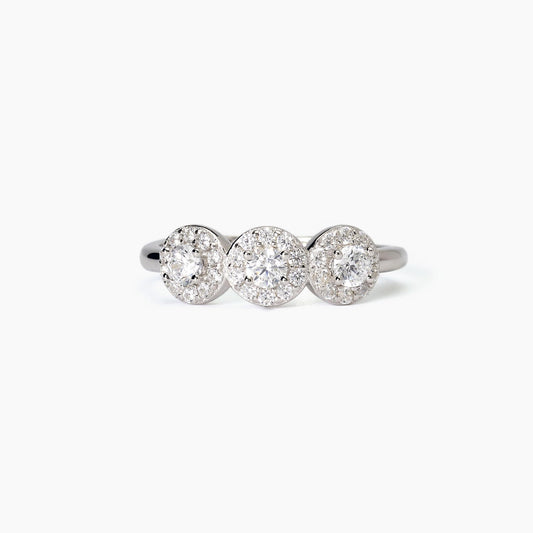 Anello donna Mabina in argento con zirconi