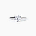 Anello donna Mabina in argento rodiato con zircone