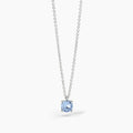 Collana  Mabina in argento con acquamarina sintetica