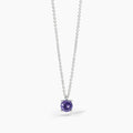 Collana  Mabina in argento con zircone viola