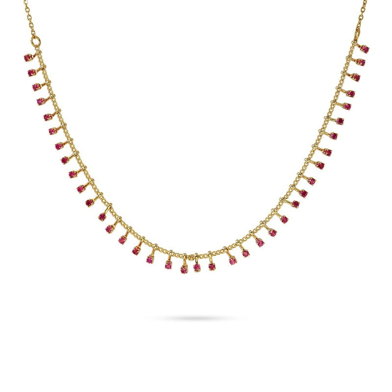 Collana Anartxy donna con zirconi colorati