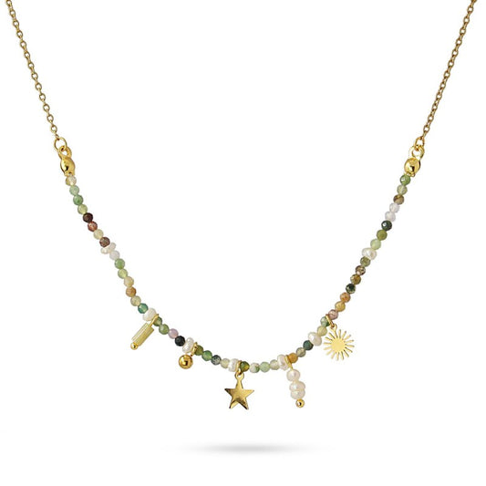Collana Anartxy donna con pietre e ciondoli