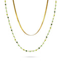 Collana Anartxy donna con cristallini colorati