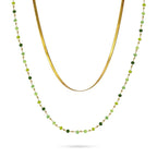 Collana Anartxy donna con cristallini colorati