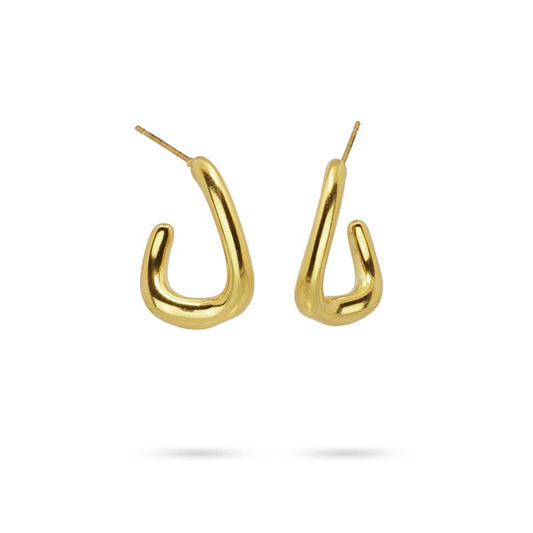Orecchini  Anartxy donna cerchi curvi