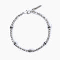 Bracciale Mabina Tennis in argento con inserti neri
