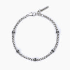 Bracciale Mabina Tennis in argento con inserti neri