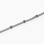 Bracciale Mabina Tennis in argento con inserti neri