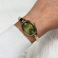 Orologio Cluse l’Ovale,oliva,gold