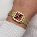 Orologio Cluse Gracieuse Mesh gold dark cherry