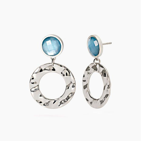 Orecchini 2Jewels donna pendente con elemento azzurro