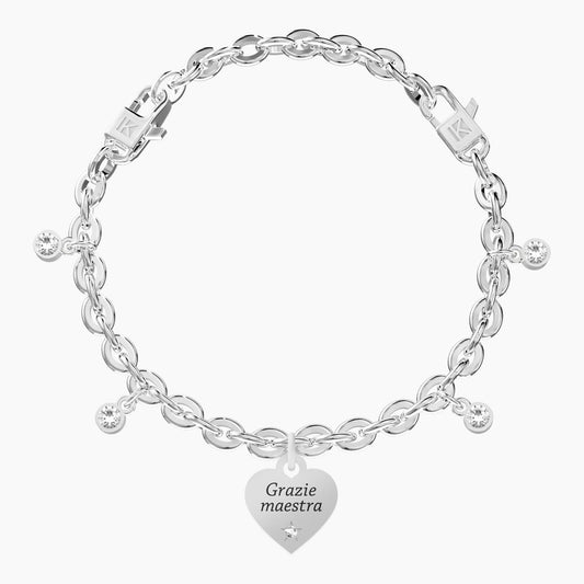 Bracciale donna Kidult CUORE | GRAZIE MAESTRA