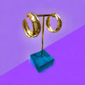 Orecchini a cerchio Diamond Accessori Martellato slim