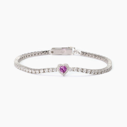 Bracciale donna  Mabina tennis con cuore