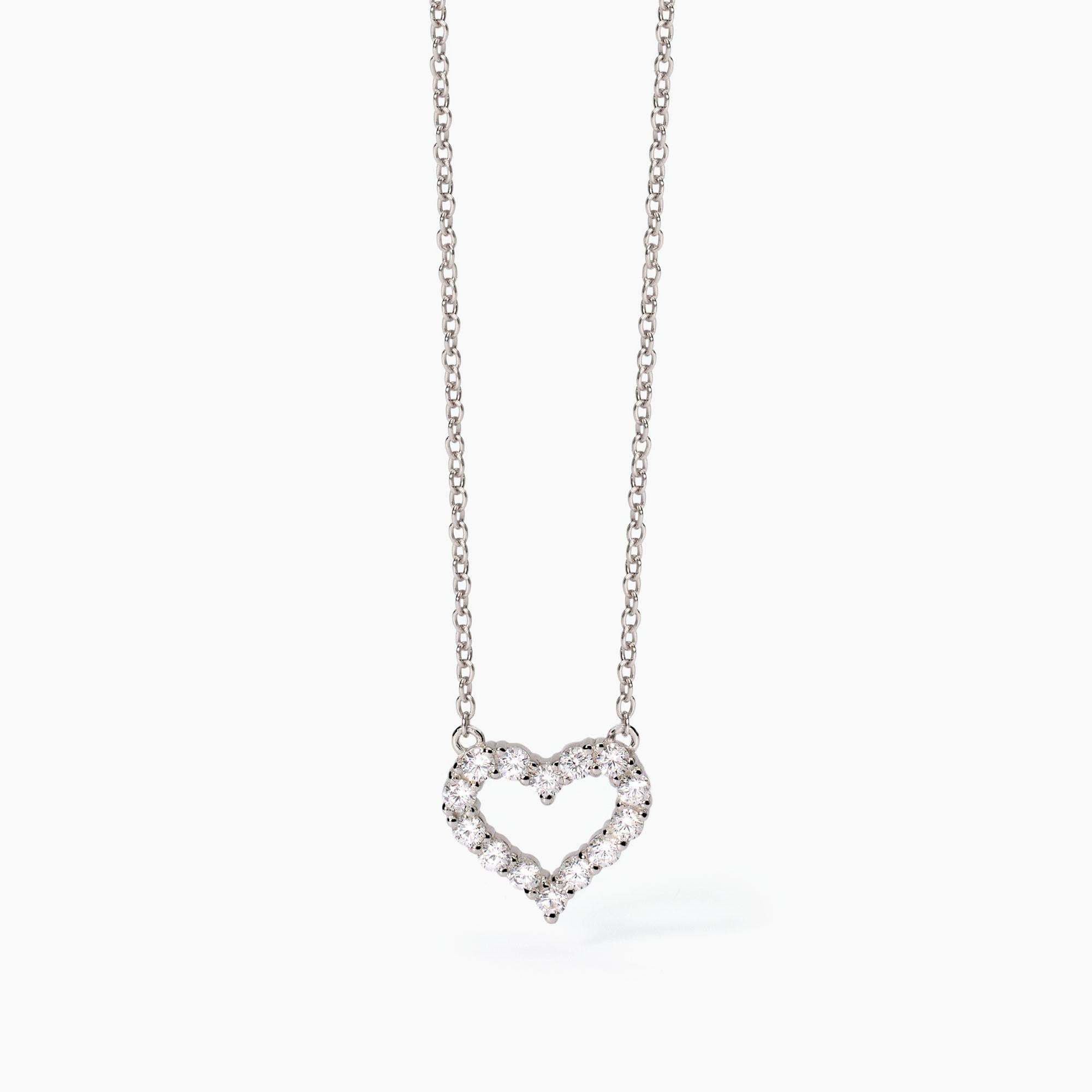 Collana Mabina con cuore e zirconi