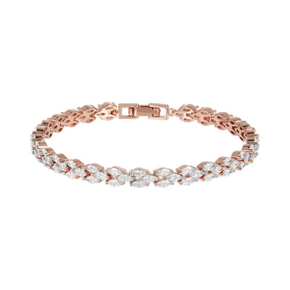 Bracciale Bronzallure Tennis Treccia con Cubic Zirconia