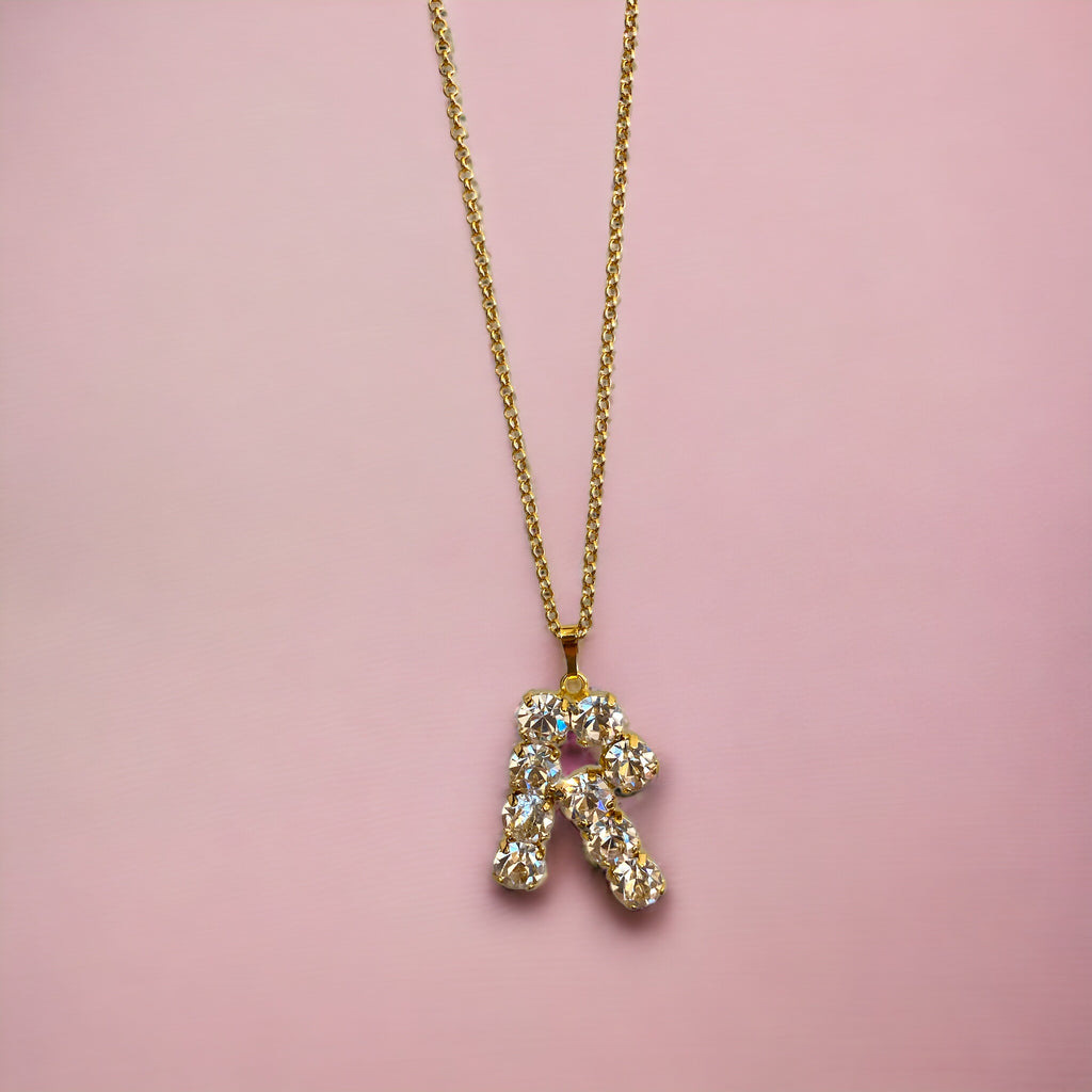 Collana Diamond Accessori donna Iniziale con strass