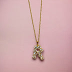 Collana Diamond Accessori donna Iniziale con strass