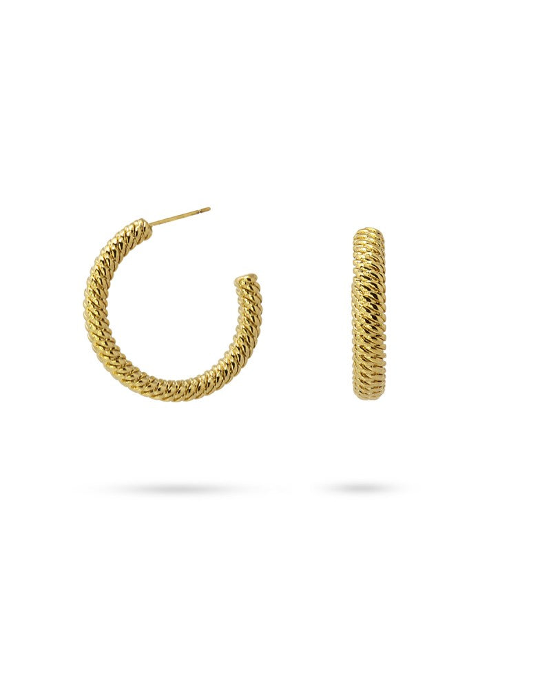 Orecchini Anartxy donna cerchio snake medium