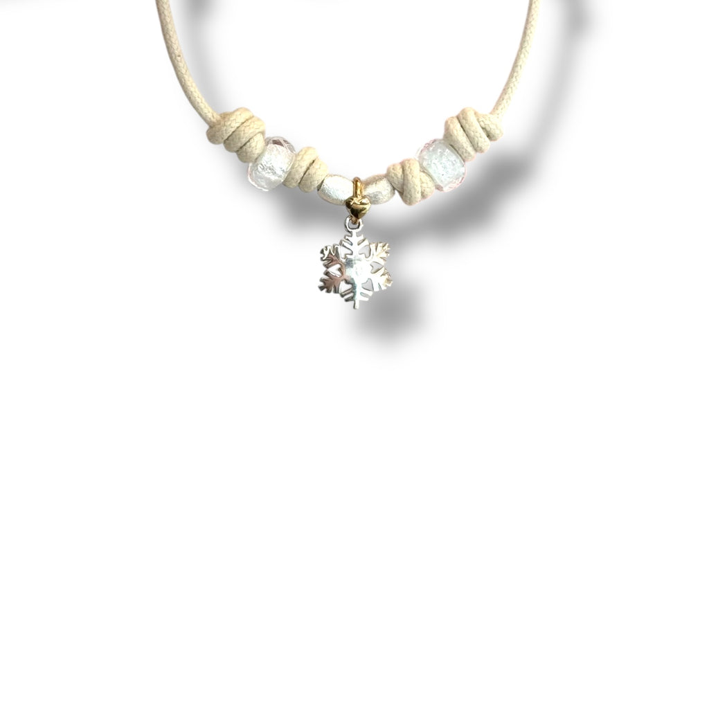 Bracciale cordino Dodo Mariani ‘’fiocco di neve’