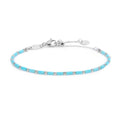 Bracciale  Marlù con perline a tubo turchesi ed ematite