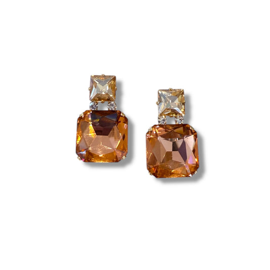 Orecchini Diamond Accessori Double square