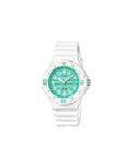 Orologio Casio bambino Analogico Bianco con quadrante verde a quadri