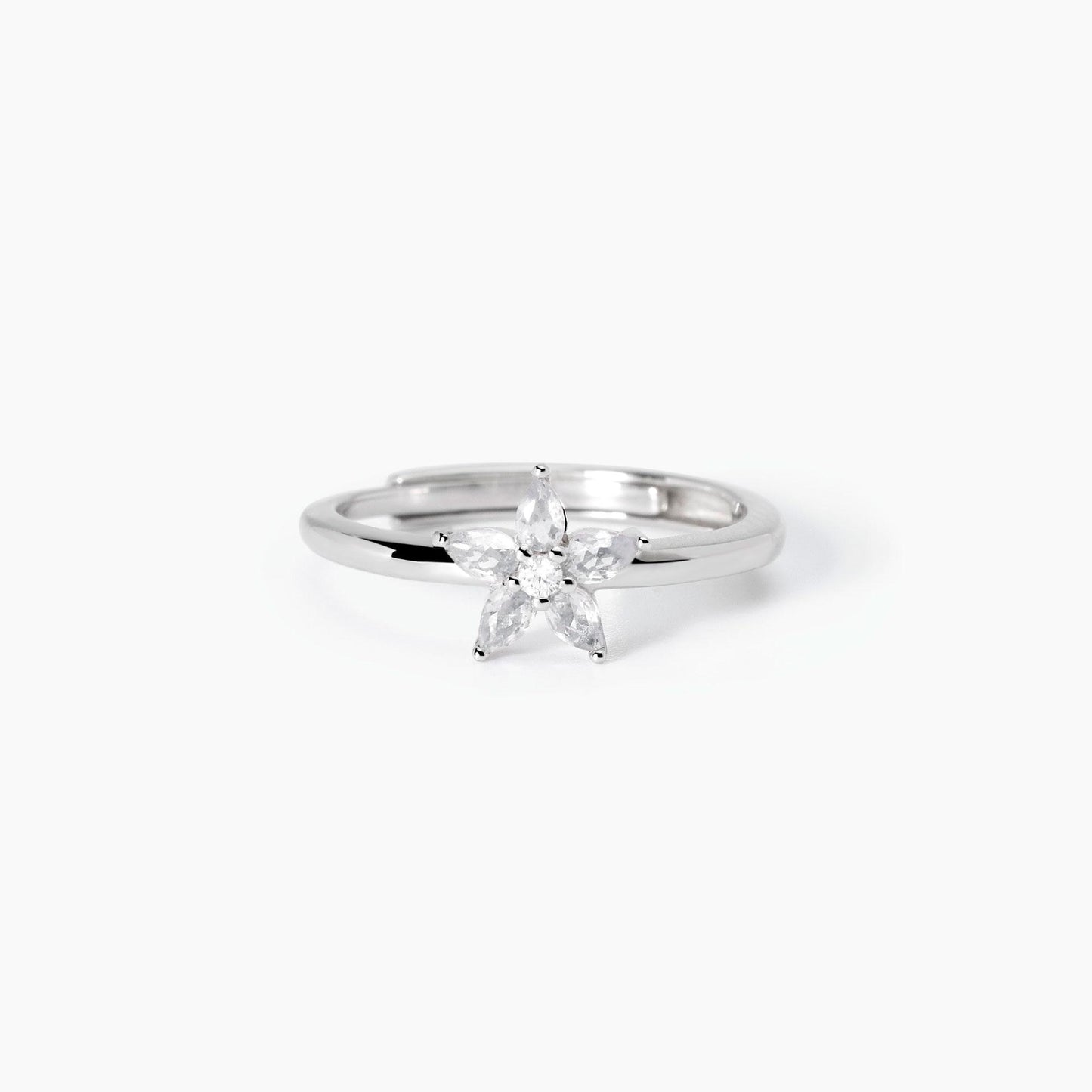 Anello donna Mabina in argento con fiore
