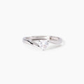 Anello donna Mabina in argento con zircone cuore