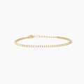 Bracciale donna  Mabina mini tennis placcato oro con zirconi