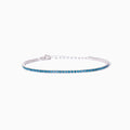 Bracciale donna  Mabina mini tennis con acquemarine sintetiche