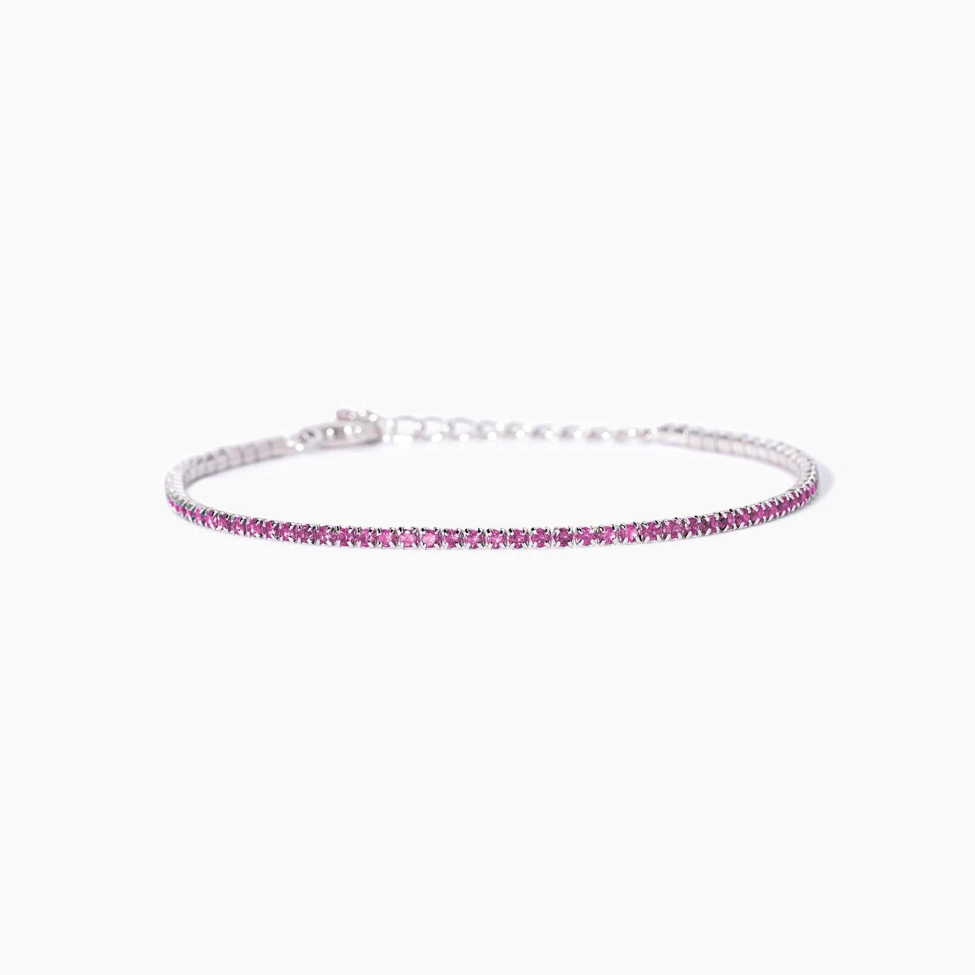 Bracciale donna  Mabina mini tennis con tormalina sintetica