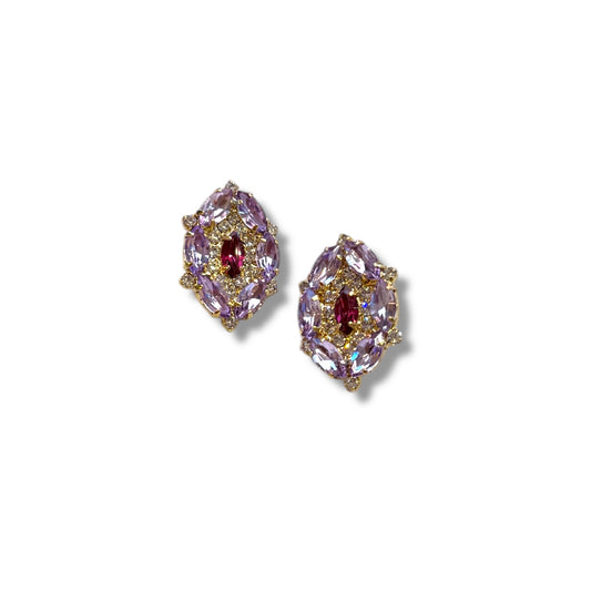 Orecchini donna Diamond Accessori Elegant violet