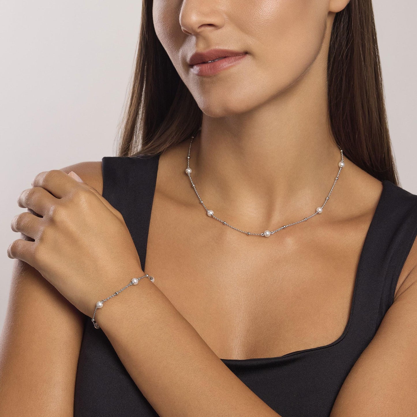 Collana Mabina donna Perle e sfere