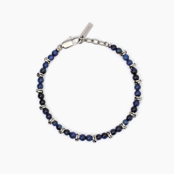 Bracciale uomo 2Jewels Occhio di tigre blu