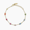 Bracciale donna  Mabina multicolor con catena forzatina