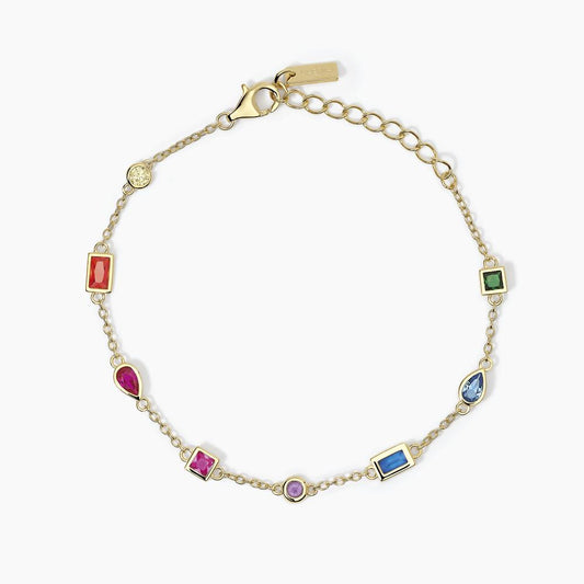 Bracciale donna  Mabina multicolor con catena forzatina