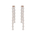 Orecchini Orecchini Bronzallure Pendenti Tennis Doppi con Cubic Zirconia
