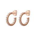 Orecchini Bronzallure Cerchio Piccoli con Cubic Zirconia